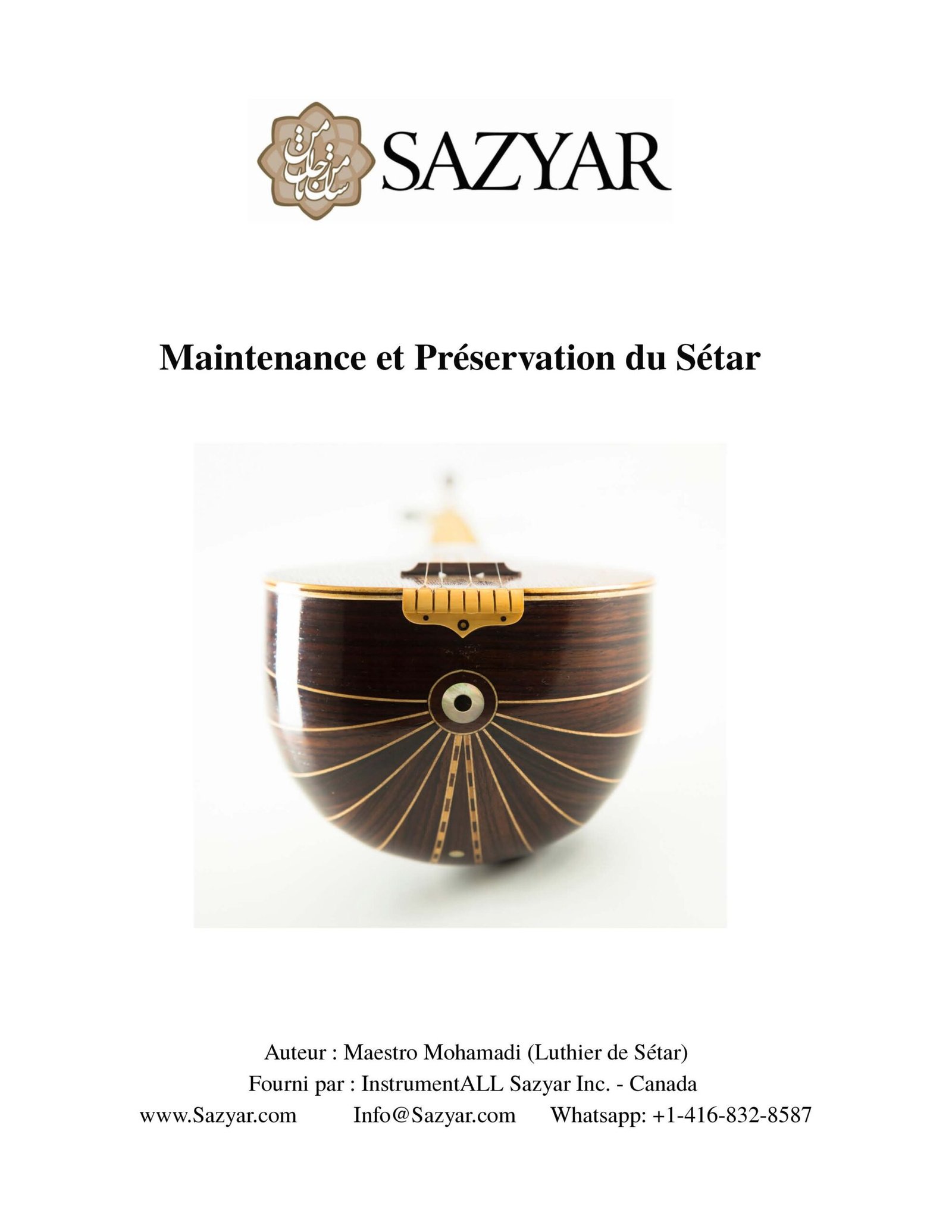 Maintenance et Préservation du Sétar